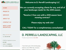 Tablet Screenshot of dperrellilandscaping.com